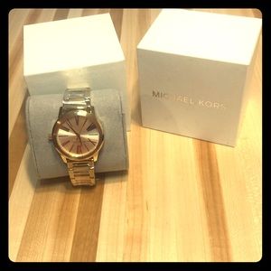 Gold Micheal Kors watch